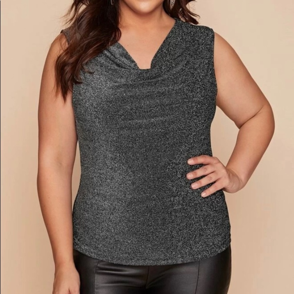 Shein metallic tank top size 1XL
